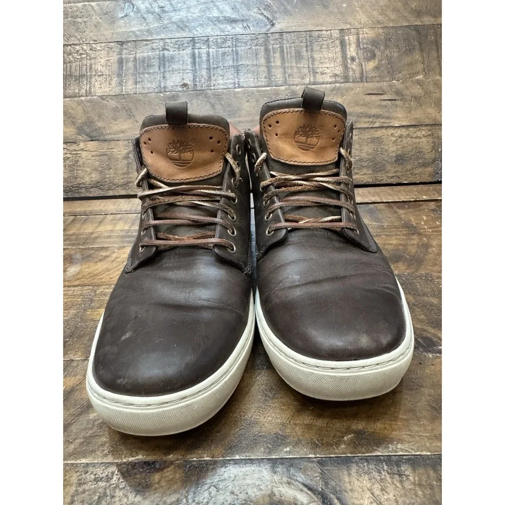 Men's Timberland Adventure 2.0 Cupsole Chukka Boot Brown Leather A1JPX Size 12